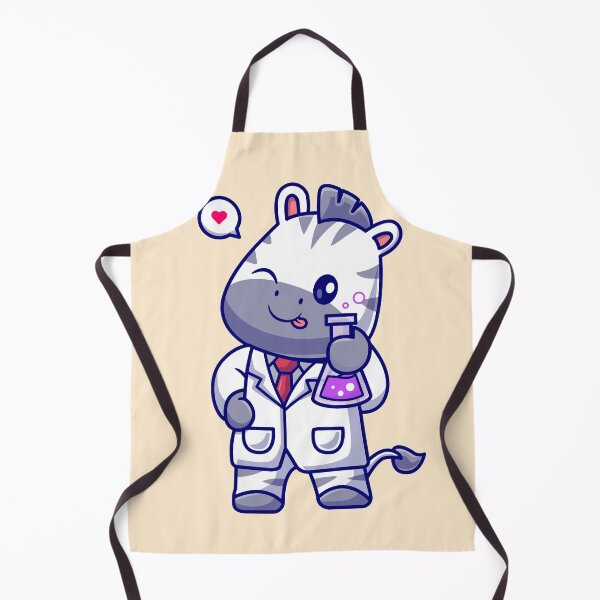 Item preview, Cute Zebra Scientist Cartoon Vector Icon designed and sold by hjian8219.