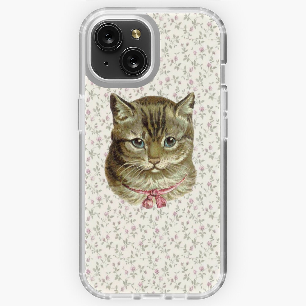 Coquette cat with floral wallpaper  Magnet for Sale by Pixiedrop