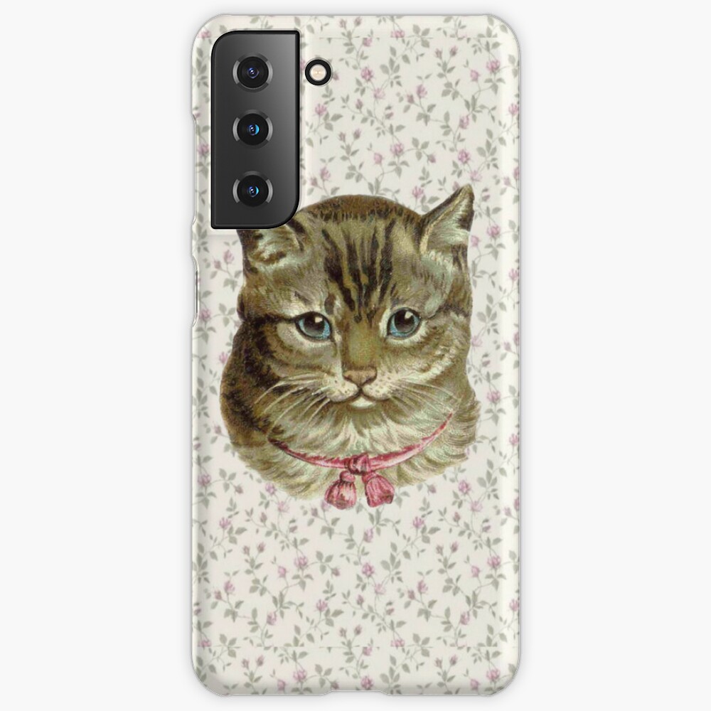 Coquette cat with floral wallpaper  Magnet for Sale by Pixiedrop