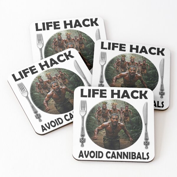 Item preview, Life Hack - Avoid Cannibals designed and sold by JakeMauiDesign.