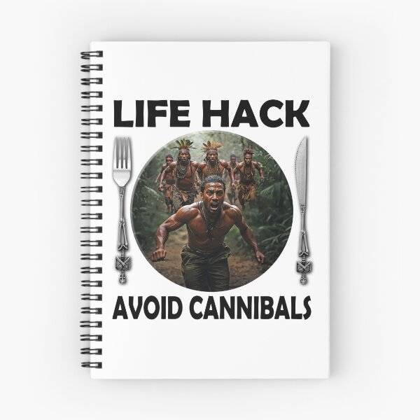 Item preview, Life Hack - Avoid Cannibals designed and sold by JakeMauiDesign.