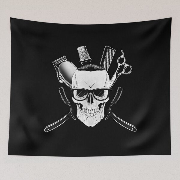 Item preview, The Skull Barber designed and sold by AiPunch.