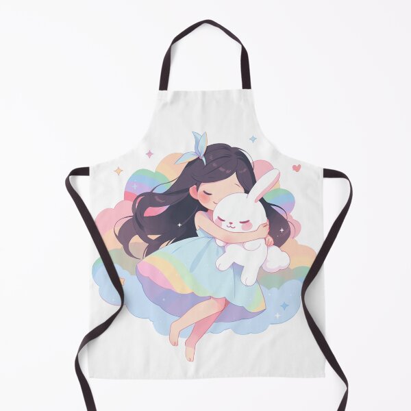 Item preview, girl and rabbit rainbow designed and sold by Nanthikan.