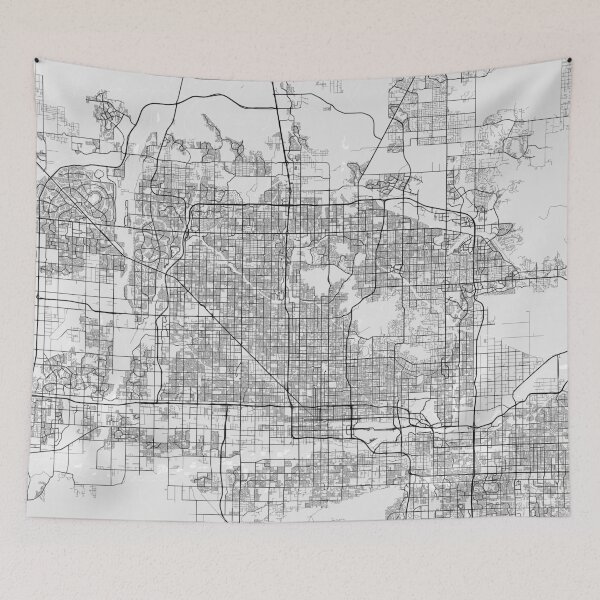 Item preview, Phoenix City Map of Arizona, USA - Light designed and sold by deMAP.