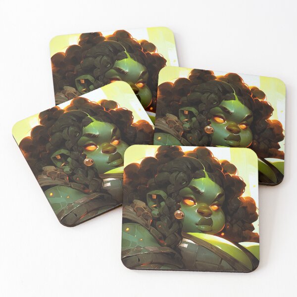 Item preview, Beautiful Chubby Green Orc Anime Girl designed and sold by bubblegoth.