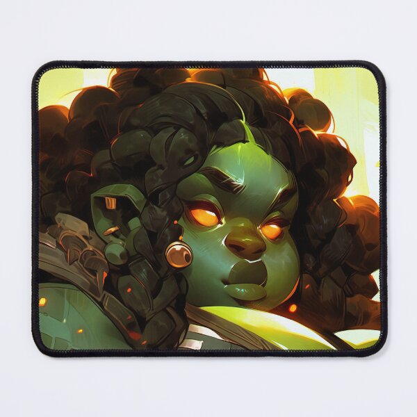 Item preview, Beautiful Chubby Green Orc Anime Girl designed and sold by bubblegoth.