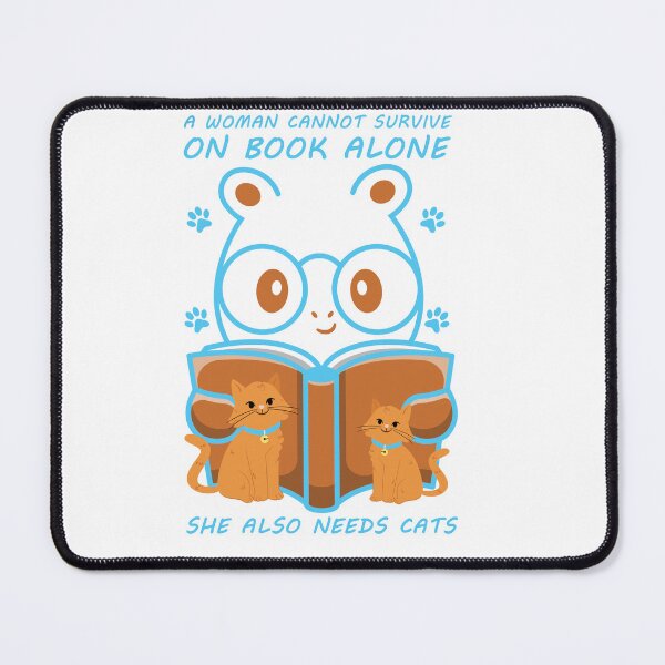Item preview, Personalized products with text a Woman Cannot Survive... She Also Needs Cats designed and sold by ShoppingKazkar.