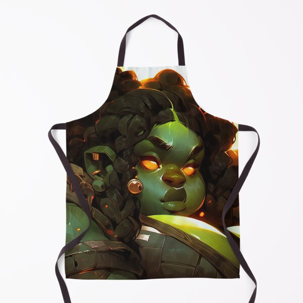Item preview, Beautiful Chubby Green Orc Anime Girl designed and sold by bubblegoth.