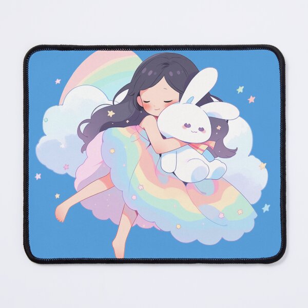 Item preview, girl and rabbit rainbow designed and sold by Nanthikan.