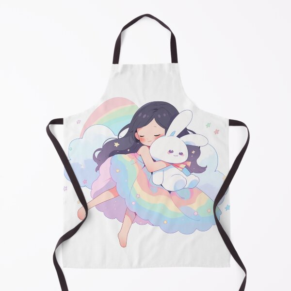 Item preview, girl and rabbit rainbow designed and sold by Nanthikan.
