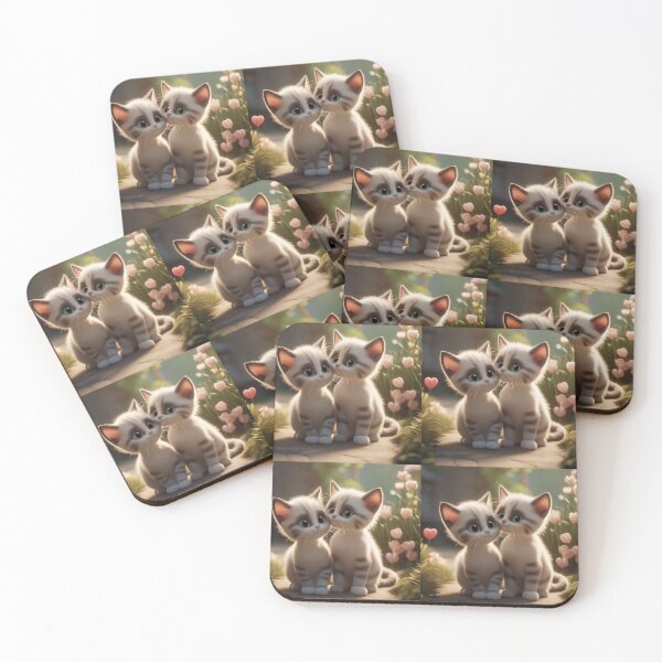 Item preview, feline siblings designed and sold by TodoDecoArt.