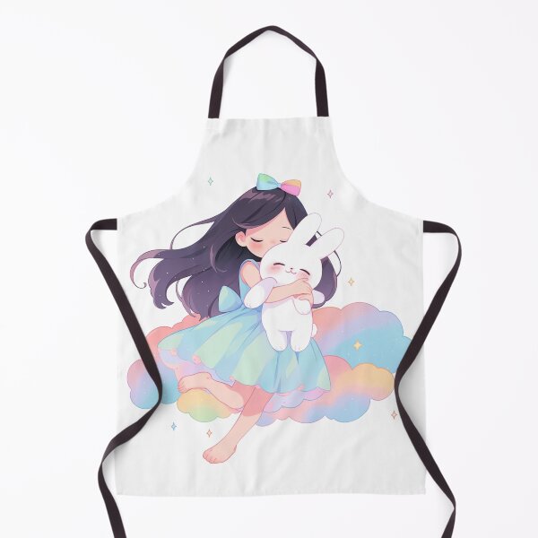 Item preview, girl and rabbit rainbow designed and sold by Nanthikan.