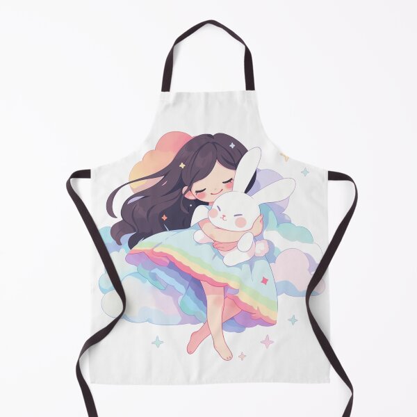 Item preview, girl and rabbit rainbow designed and sold by Nanthikan.