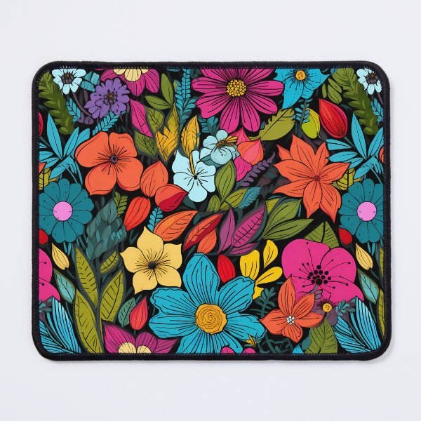Item preview, Colorful flower pattern designed and sold by MyKaiUS.