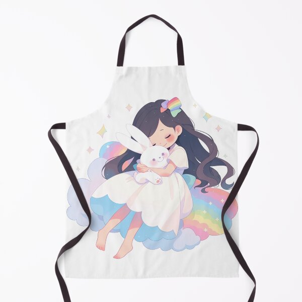Item preview, girl and rabbit rainbow designed and sold by Nanthikan.