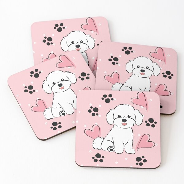Item preview, Love White Bichon Frise Puppy 2 designed and sold by Lulupainting.