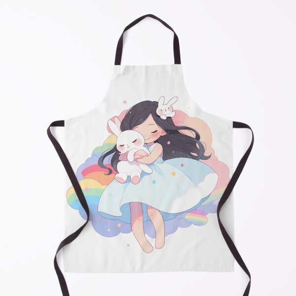 Item preview, girl and rabbit rainbow designed and sold by Nanthikan.