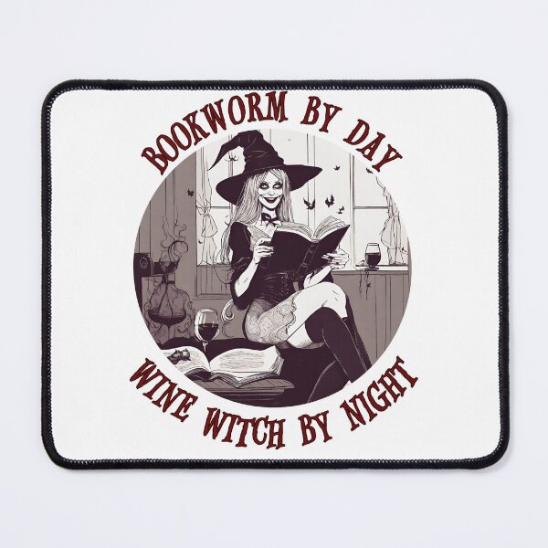 Item preview, Bookworm by day wine witch by night designed and sold by WAVIstore.