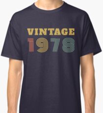 40th Birthday Gift Vintage 1978 Year T-Shirt Classic T-Shirt