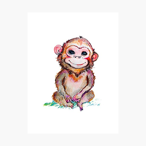 Monkey coloring pages to print - Monkeys Kids Coloring Pages