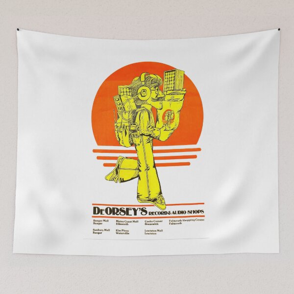 Item preview, DeOrseys Record & Audio Shops T-Shirt designed and sold by fyvebyfyve.