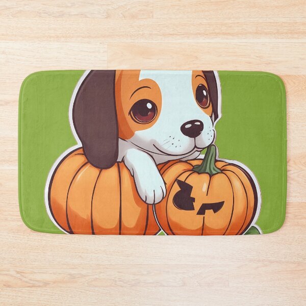 Item preview, Kawaii Beagle Pumpkin Play designed and sold by purrfect pattern.