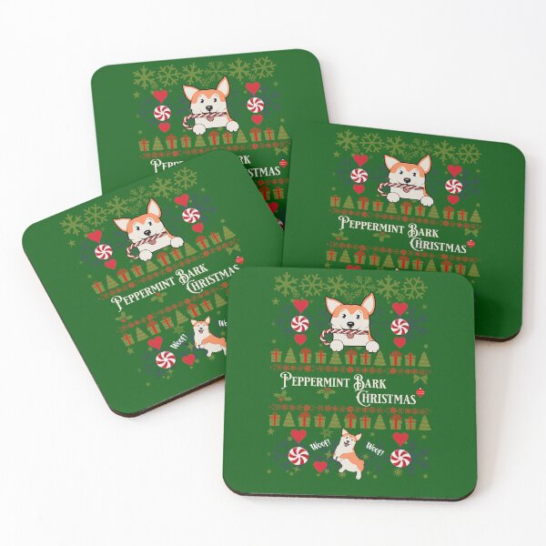 Item preview, Peppermint Bark Christmas Corgi designed and sold by Sammi7angel.