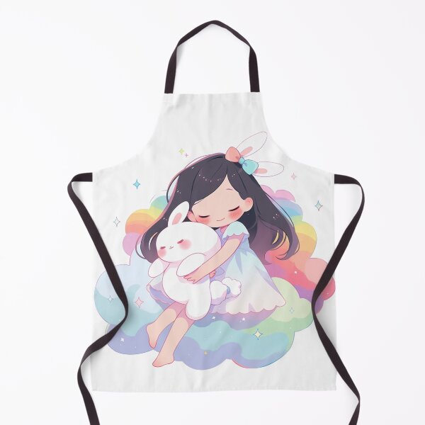Item preview, girl and rabbit rainbow designed and sold by Nanthikan.