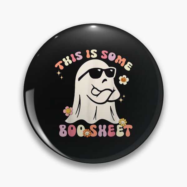 Item preview, This Is Some Boo Sheet - Groovy Halloween Cute Boo Ghost designed and sold by WarlordCloth.