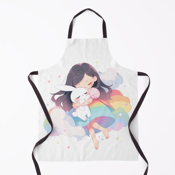 Item preview, girl and rabbit rainbow designed and sold by Nanthikan.