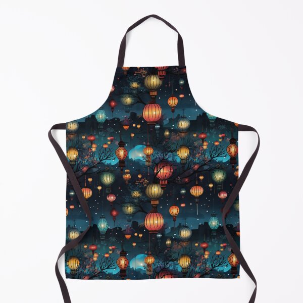 Item preview, Night Sky of Bright Colored Lanterns designed and sold by Myra365Art.
