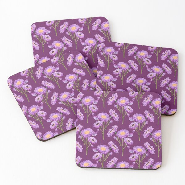 Item preview, Purple Paper Daisies Cottage Blooms designed and sold by Sketchbook Designs.