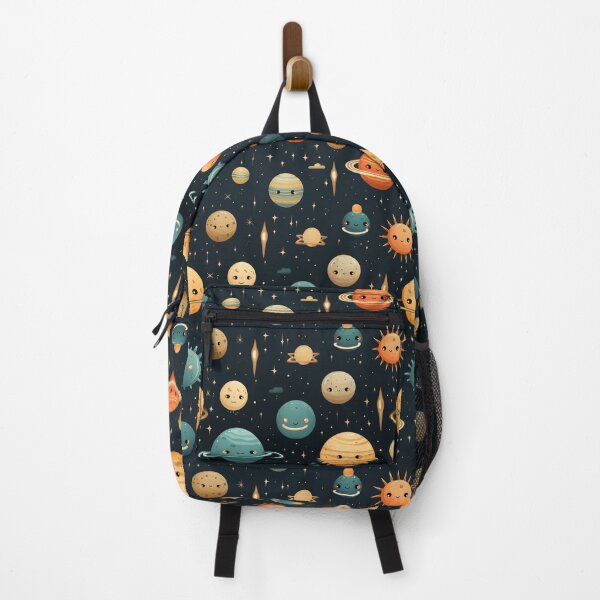Item preview, Cute planets, stars, and rockets arranged in a seamless pattern #3 designed and sold by PSKStudio.