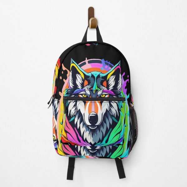 Item preview, Colorful Wolf Portrait designed and sold by carlosxd.