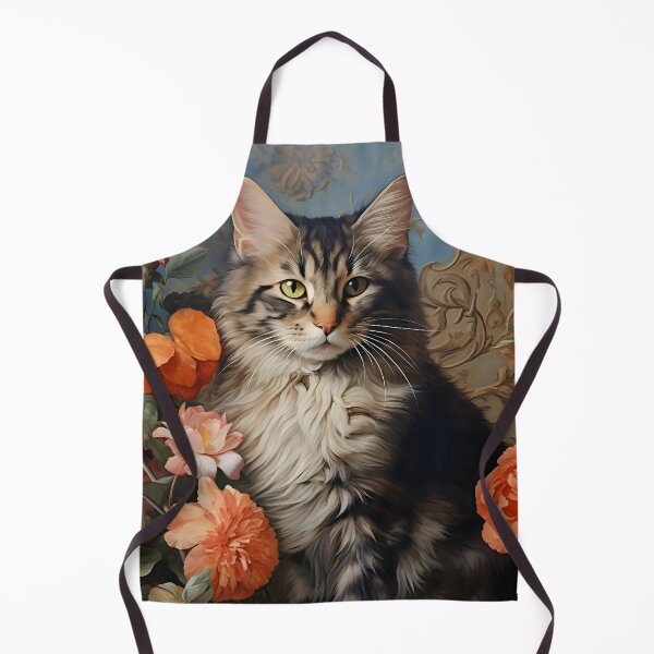 Item preview, Cat and flowers 02 designed and sold by Cozy-cat.