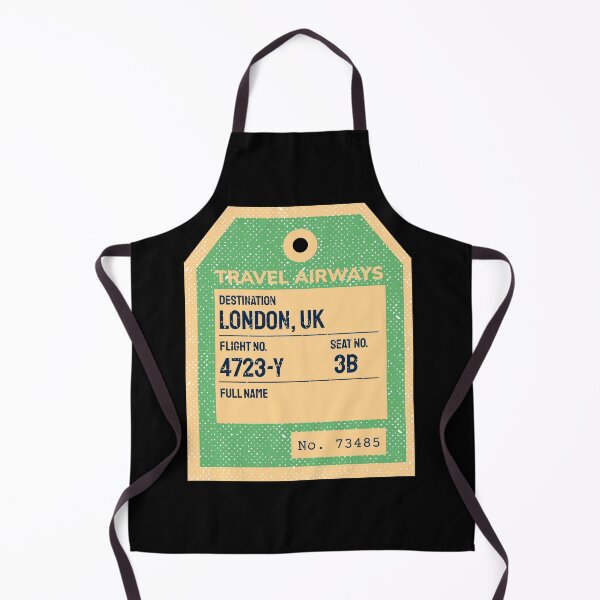 Item preview, Vintage Journal Ticket Luggage Tag London (dark) designed and sold by royumi.