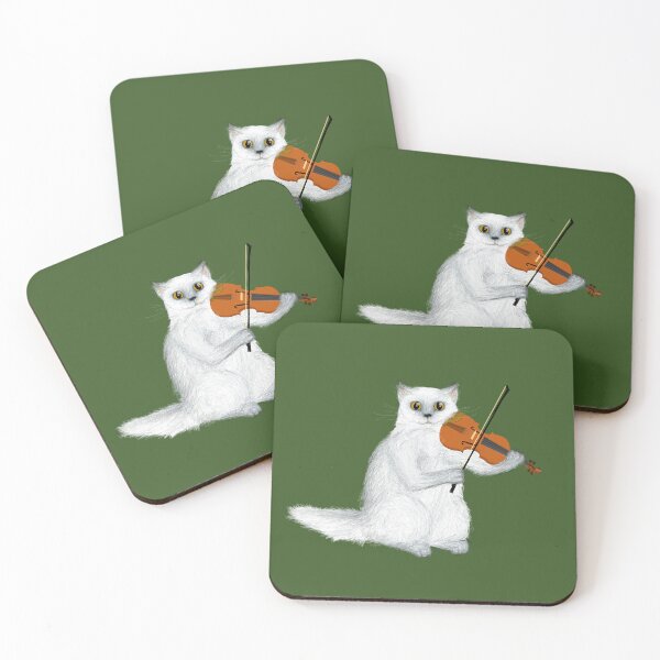 Item preview, Persian cat plays violin designed and sold by eviolni.