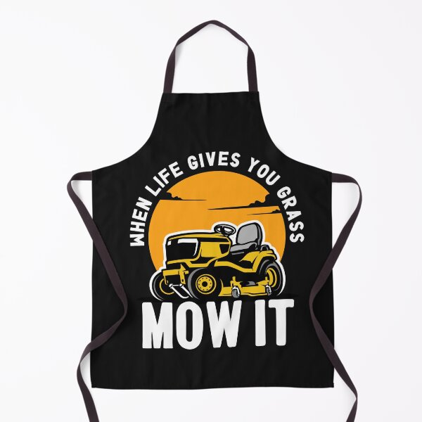 Item preview, When Life Gives You Grass Mow It - Funny Mowing Quote designed and sold by HappyDelights.