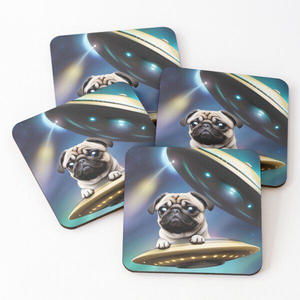 Item preview, Pugs y ovnis designed and sold by SingULaRita3.