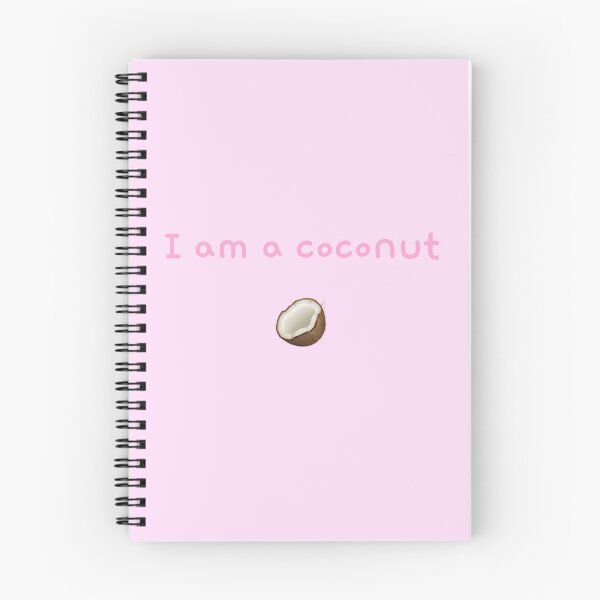 Item preview, “I Am A Coconut” - Pink on White/Pink/Grey Line designed and sold by Curlybabe-.