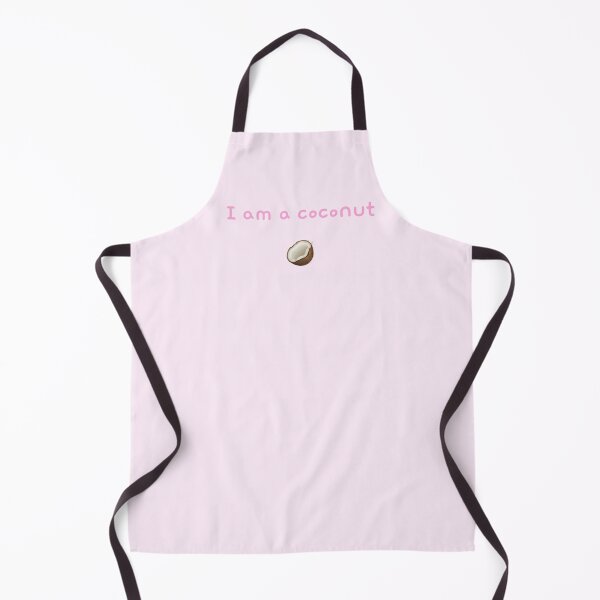 Item preview, “I Am A Coconut” - Pink on White/Pink/Grey Line designed and sold by Curlybabe-.