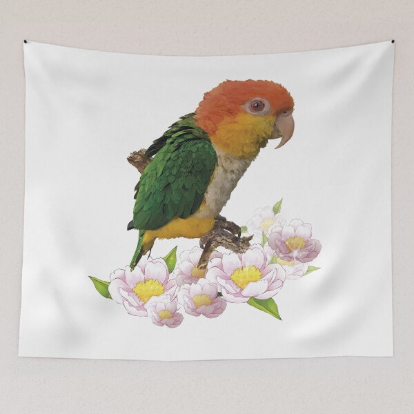 Item preview, The orange-headed caique designed and sold by obscurite.