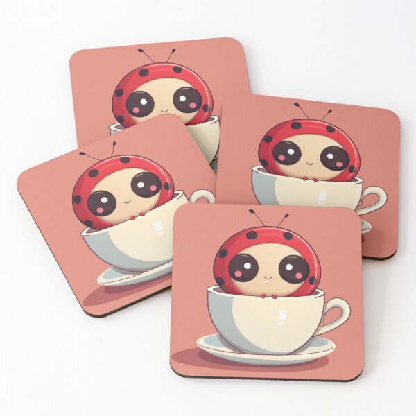 Item preview, Ladybird in a Coffee Cup v1 designed and sold by fantasyglade.