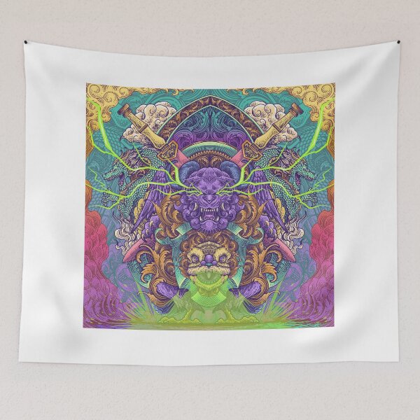 Item preview, Chinese Dagger Psychedelic Artwork designed and sold by WOLForDEER.