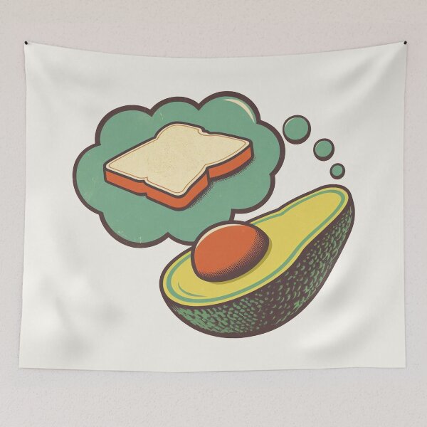 Item preview, Avocado dreaming of Toast designed and sold by Retro Travel Design.