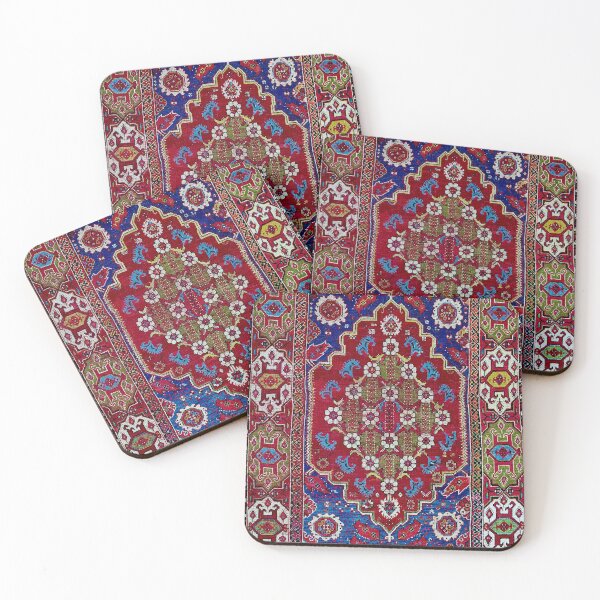 Item preview, Transylvanian Manisa Province Turkish Double Niche Carpet designed and sold by Vicky Brago-Mitchell®.