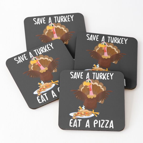 Item preview, Save A Turkey Eat Pizza Thanksgiving Kids Adult Vegan Gifts designed and sold by William Parker.