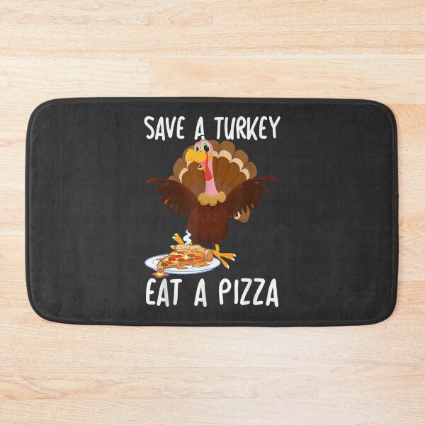 Item preview, Save A Turkey Eat Pizza Thanksgiving Kids Adult Vegan Gifts designed and sold by William Parker.