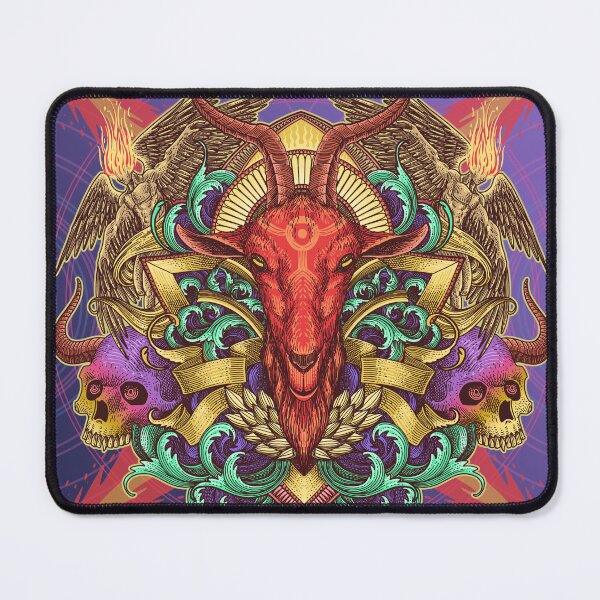 Item preview, Red Goat Psychedelic Artwork designed and sold by WOLForDEER.