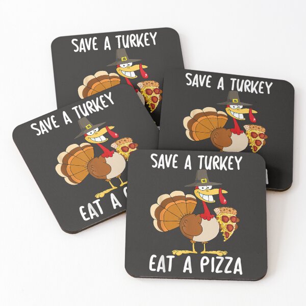 Item preview, Save A Turkey Eat Pizza Thanksgiving Kids Adult Vegan Gifts  designed and sold by William Parker.